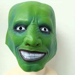 Men's Halloween Clown Face Mask Green Joker Mask