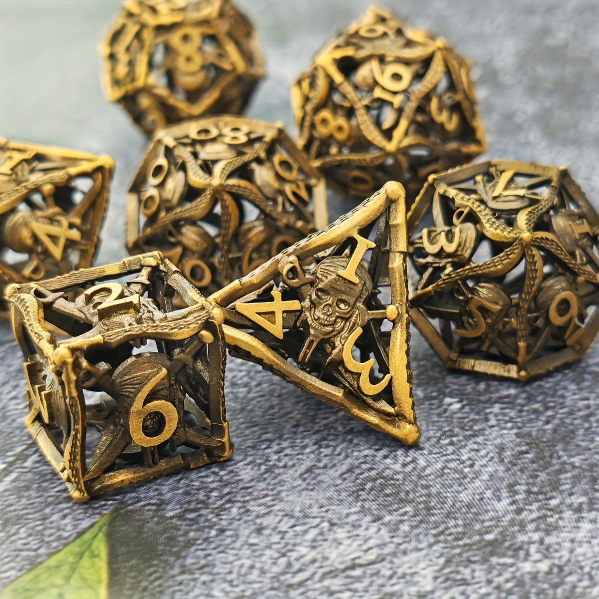 Dragonslayer Elemental Pirate Double Sword Elemental Dice Set 7pcs