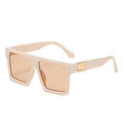 Retro Square Oversize Sunglasses UV Protection