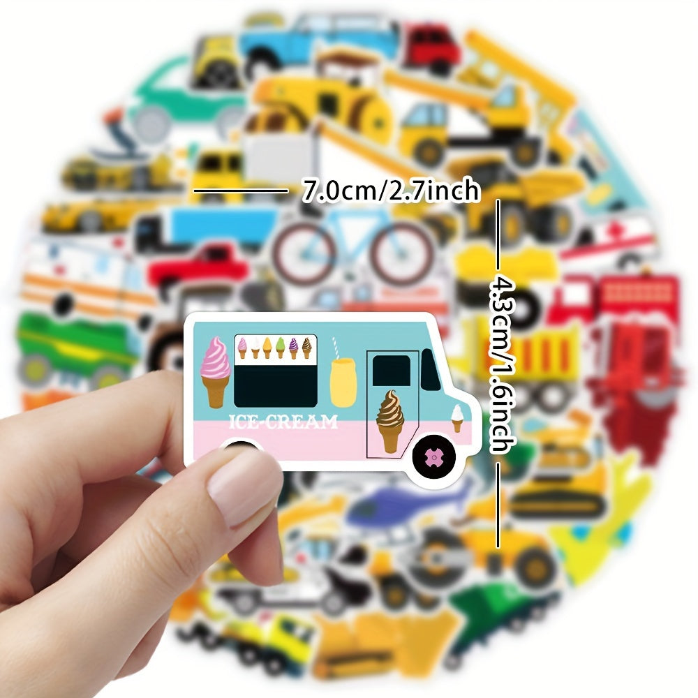 Transportation Vehicle Truck Stickers Waterproof Stickers 50pcs