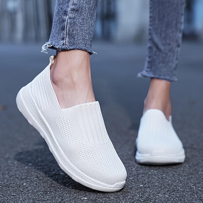 Women's Mesh Breathable Slip On Walking Shoes