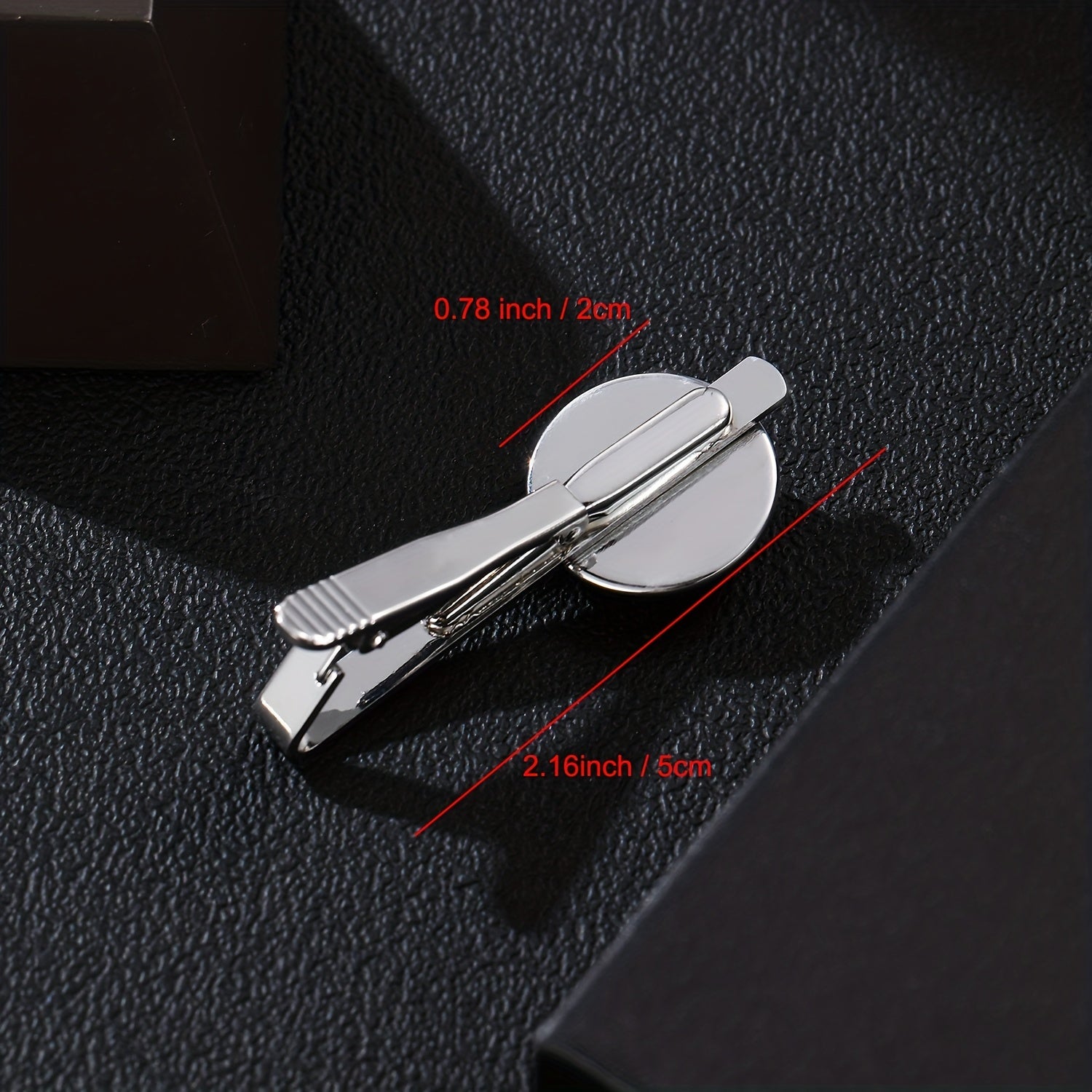 Vintage Piano Keyboard Music Note Round Tie Clip Buckle Gift