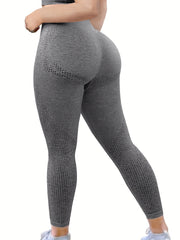 High Waist Seamless Yoga Pants Tummy Control Butt Lifting Slimming Yoga Leggings