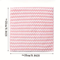 10pcs Reusable Cleaning Rags Scouring Pad Kitchen Tools