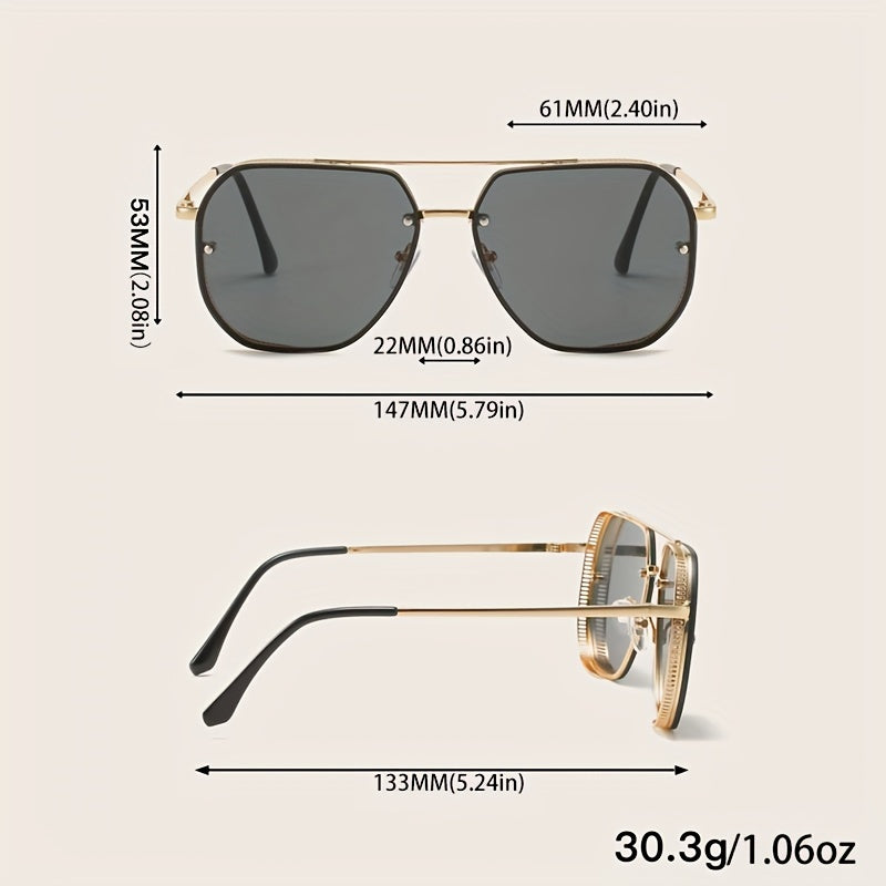 Aviator Sunglasses UV400 Metal Pilot Sun Shades