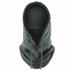 Winter Windproof Hood with Ear Protection and Neck Cover Warm Plush Skiing Mask