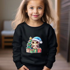 Lovely Baby Owl Crew Neck Long Sleeve Sweatshirt for Girls Boys Kids Clothes