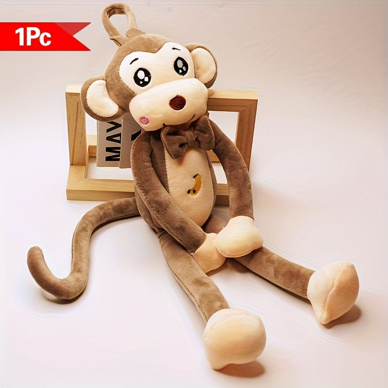 Adorable Monkey Plush Toy Soft & Cuddly Animal Friend for Playtime Festive Decor