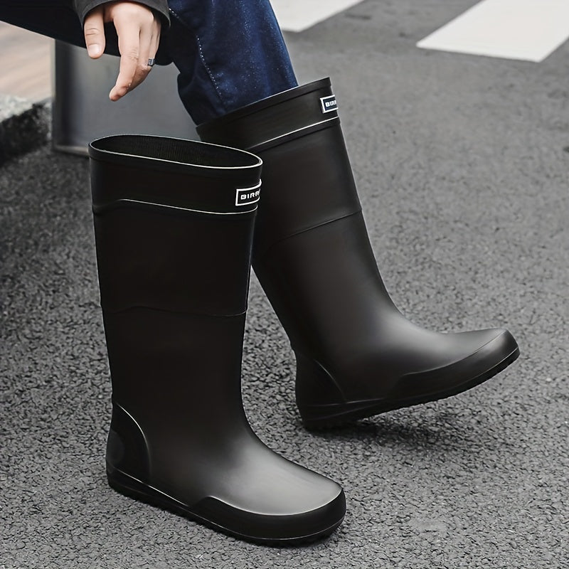 Women's Waterproof Non slip Rain Boots Comfortable High Tube Outdoor Rain Boots