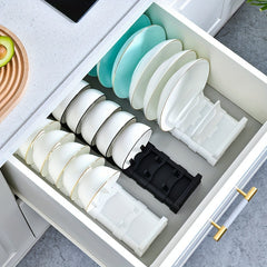 Adjustable Pot Lid Rack Drainer Kitchen Organizer Household