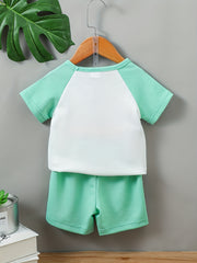Boys Casual Outfit Set - T Shirt & Shorts - Kids Summer Clothes