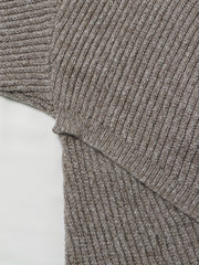 Casual Sweater Solid Long Sleeve Stretch Jumper