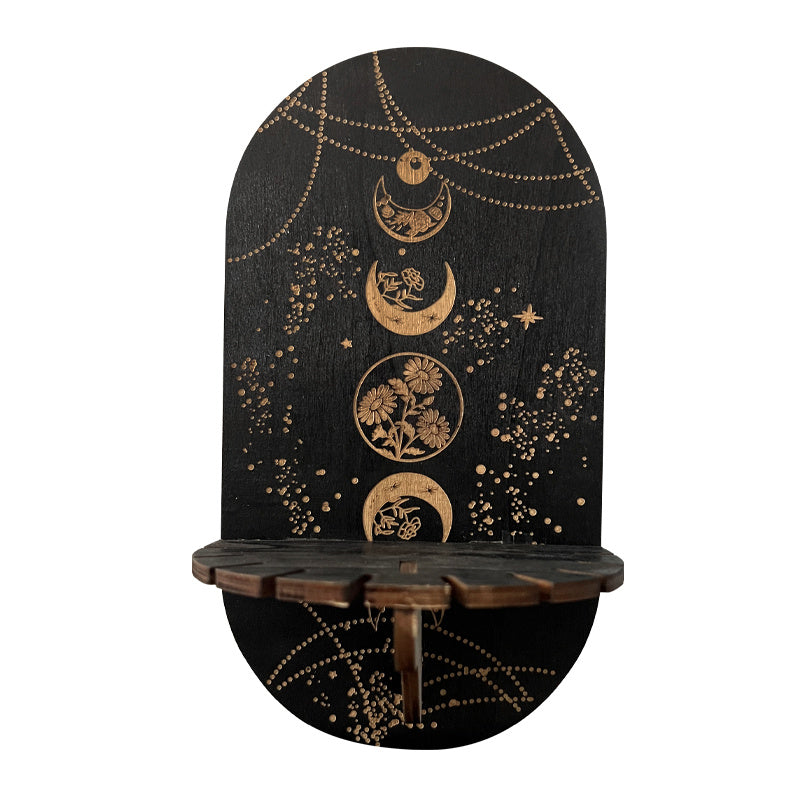 Wooden Crystal Display Stand Hand Stand Witch Decorative Bracket