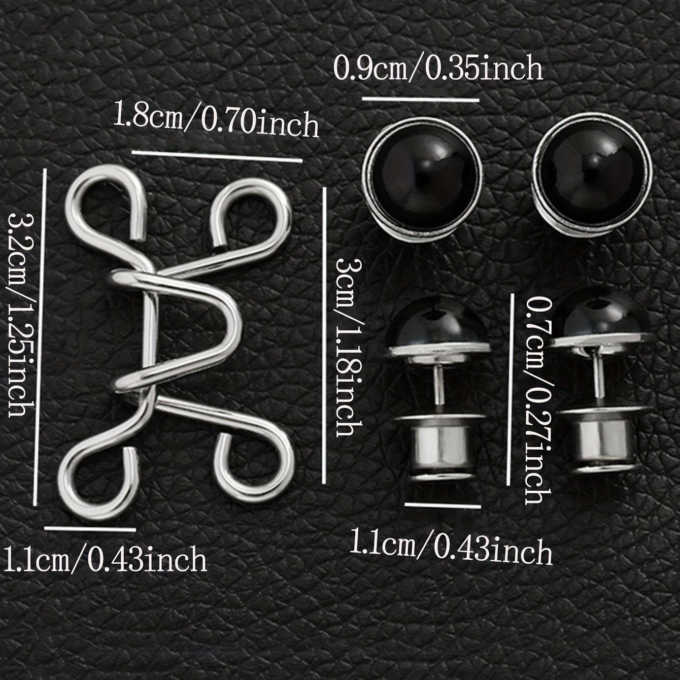 2 Pairs Jean Buttons for Tightening Loose Jeans Pants