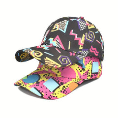 Geometric Printing Baseball Cap Men Outdoor Sunshade Hat
