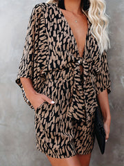 Plunging Loose Summer Romper Women's Clothing