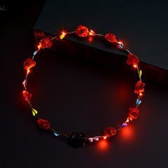 LED Flower Crown Headband Light Up Party Hairband