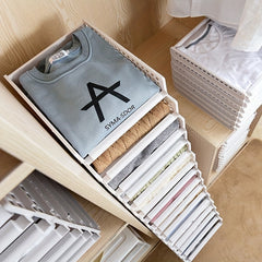 Desktop Storage Clothes Pants Lazy Stacking Board Wardrobe Finishing
