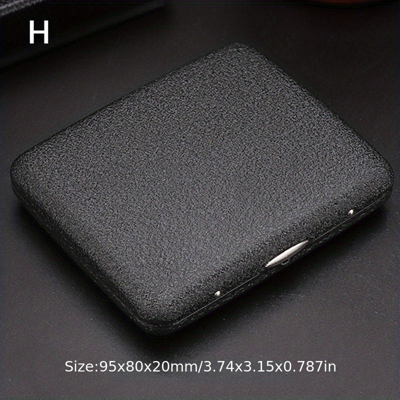 Retro Portable Stainless Steel Double-sided Flip Cover Cigarette Box