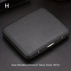 Retro Portable Stainless Steel Double-sided Flip Cover Cigarette Box