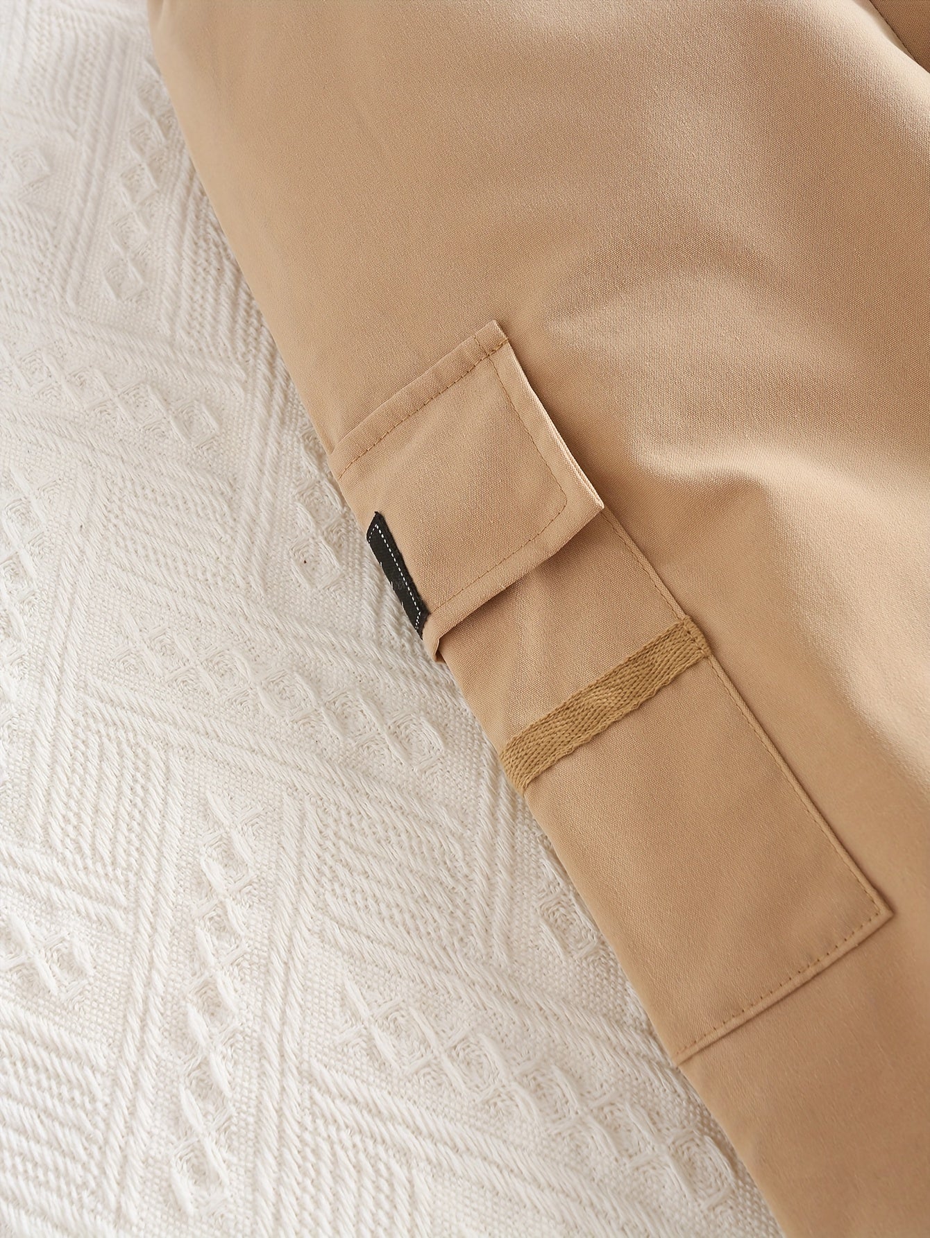 Boys Casual Cargo Pants Elastic Waist Jogger Pants