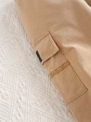 Boys Casual Cargo Pants Elastic Waist Jogger Pants