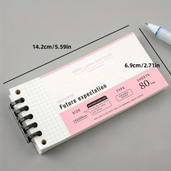 5 Hole Loose Leaf Paper Refill Notebook