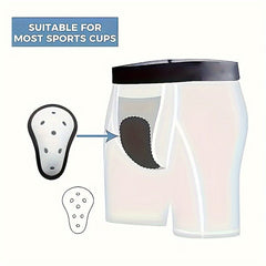Men's Groin Protectors for MMA Rugby Sports Crotch Guards for Adults