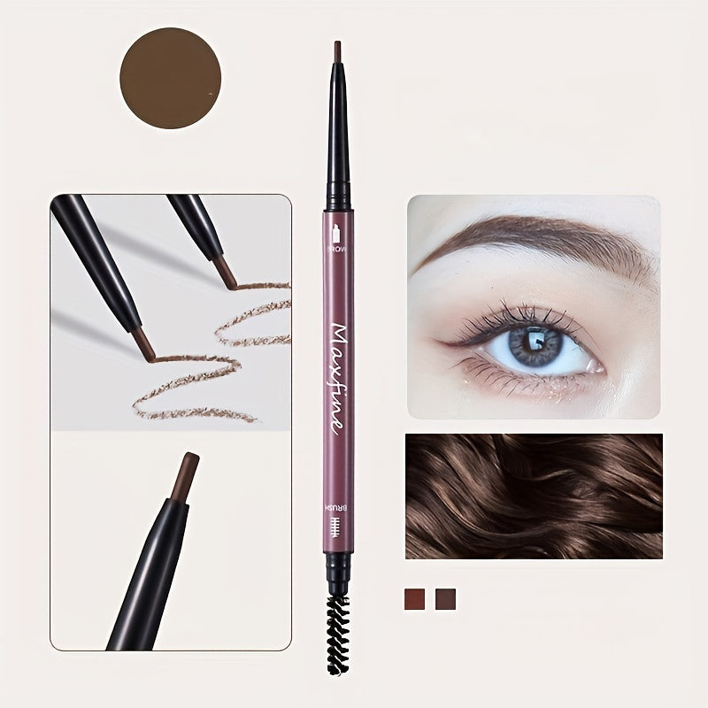 Waterproof Sweatproof Brown Liquid Eyebrow Pen Ultra Slim