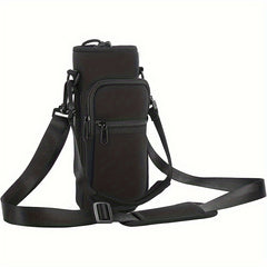 Portable Water Bottle Bag with Shoulder Strap for Outdoor Activities