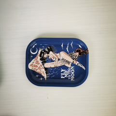 Pattern Metal Rolling Tray Wake Up Tray