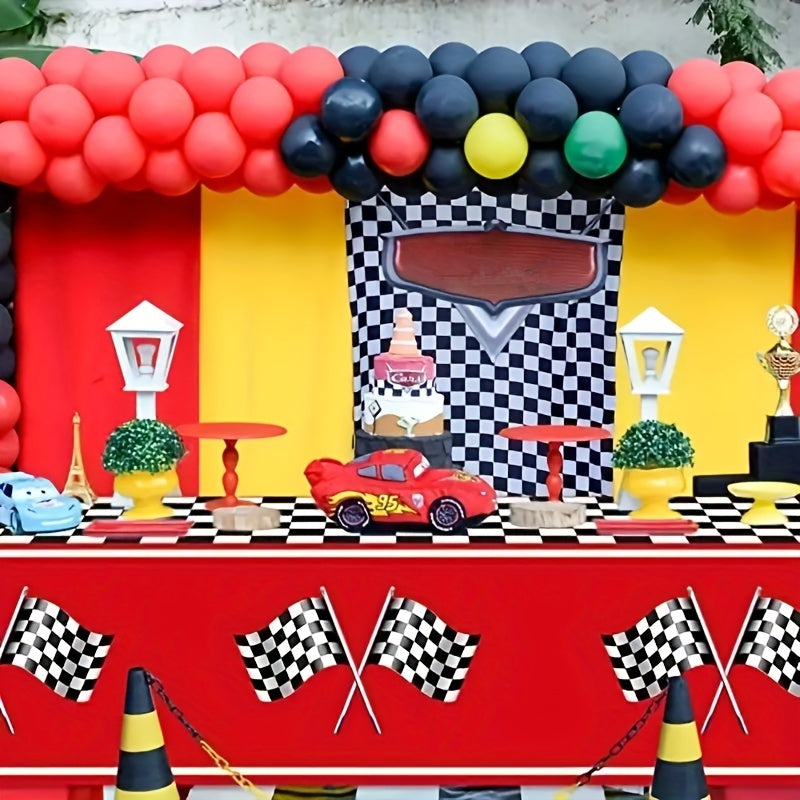 41pcs Race Car Party Plates & Napkins Set Race Track Party Supplies