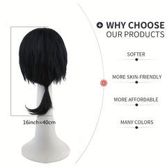 Men's 16 Inch Short Anime Dress Up Wig Cosplay Wig