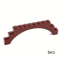 5pcs Small Particle Bridge Building Blocks with Arch Bricks