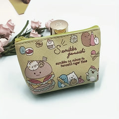 Kids Cartoon Print Coin Purse Wallet with Zipper