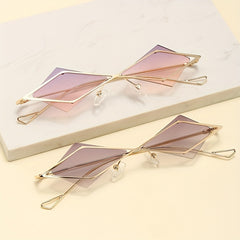 UV Protection Polygonal Metal Sunglasses for Outdoor Travel