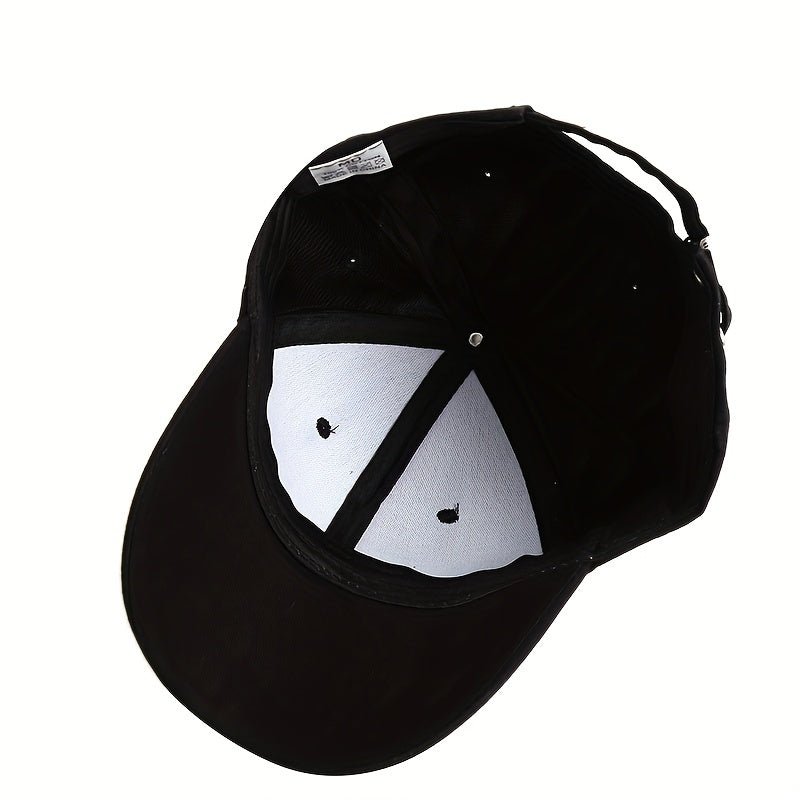 Vintage Embroidery Couple Baseball Cap Solid Cotton Sun Hat Adjustable