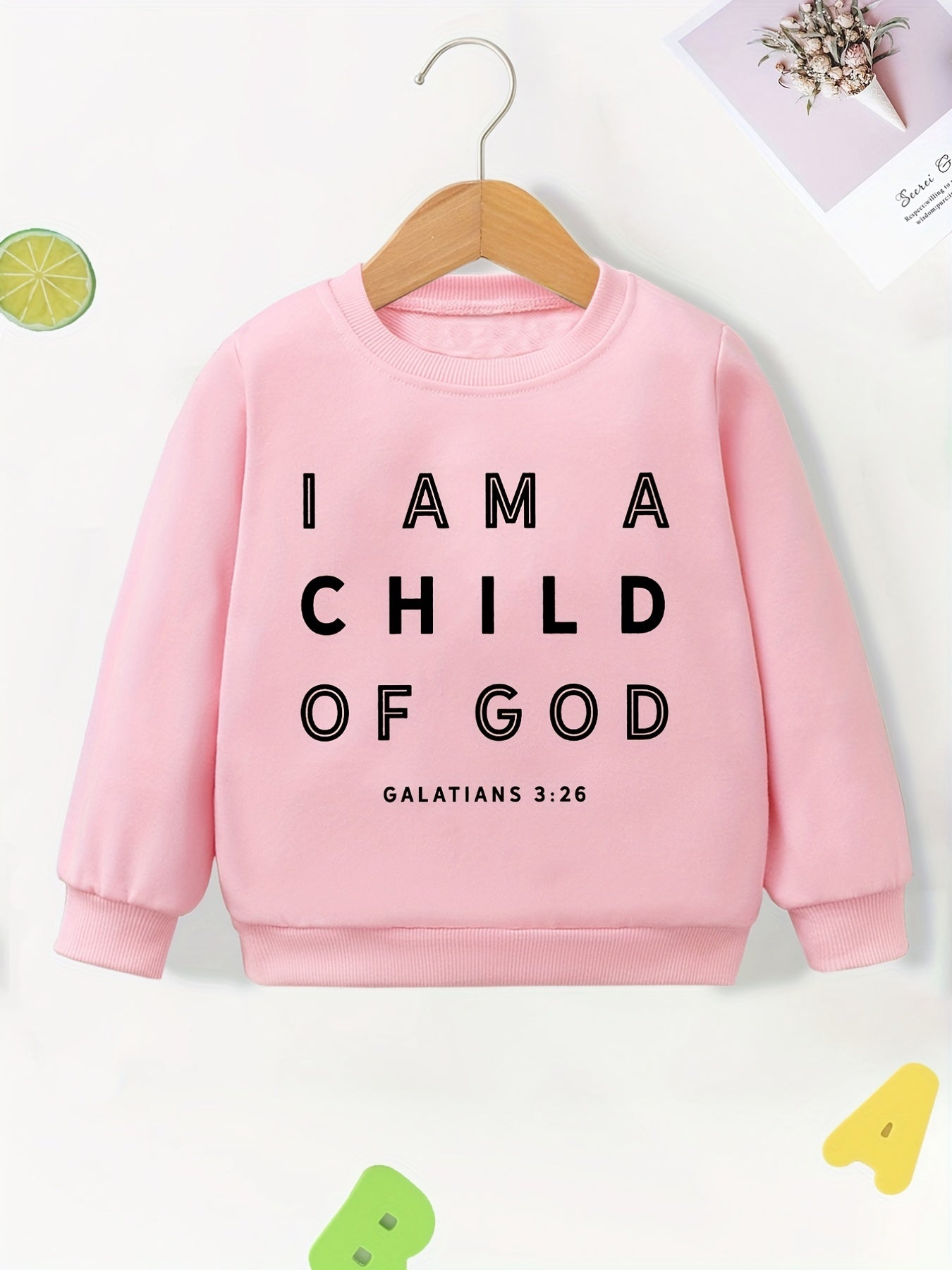 Kids Sweatshirt ''Child Of God'' Long Sleeve Top Pullover