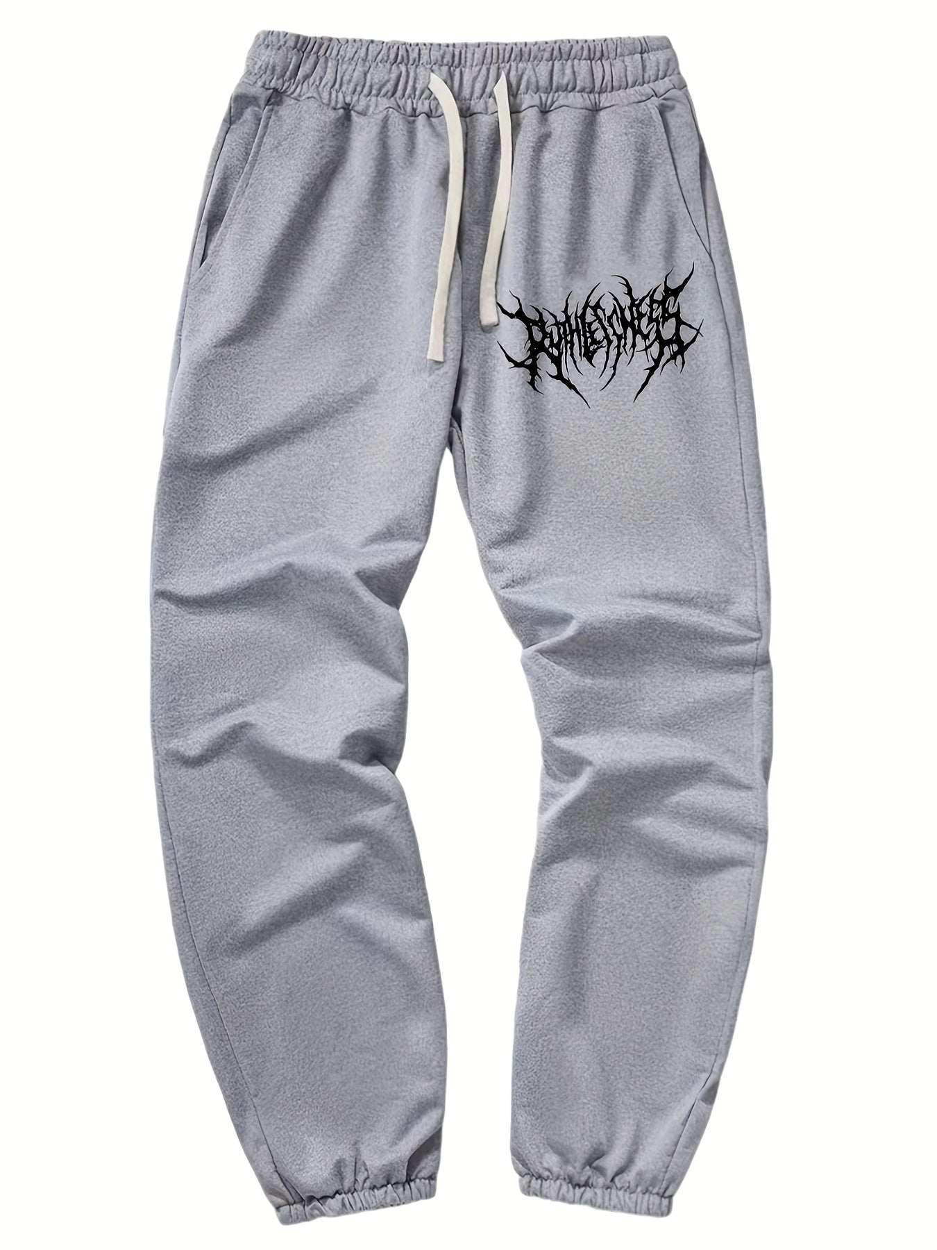Graphic Pattern Joggers Men's Casual Loose Fit Drawstring Pants