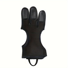 1pc Archery Gloves Non-slip Breathable Three Finger Gloves