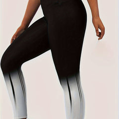Ombre Print High Rise Leggings