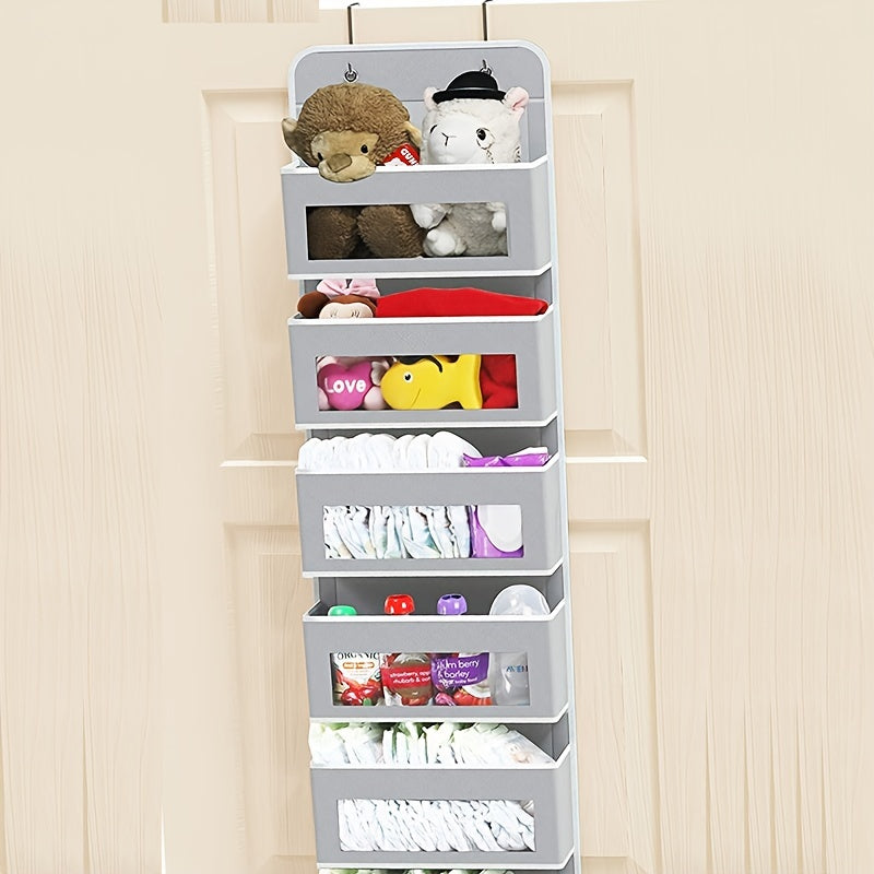 4-Shelf Hanging Closet Organizer - Easy Mount Foldable Wardrobe Storage