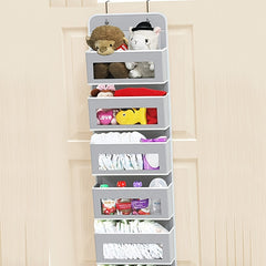 4-Shelf Hanging Closet Organizer - Easy Mount Foldable Wardrobe Storage