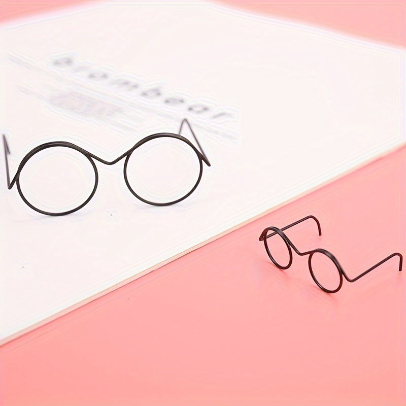 Round Frame Lens Retro Doll Cups
