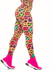 Leopard Print High Waist Yoga Legging Women's Activewear