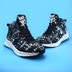 Men's Chinese Characters Lace-up High Breathable Basketball Shoes