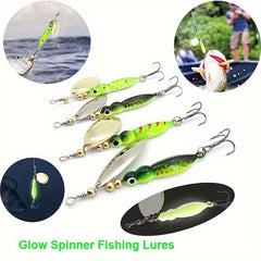 Luminous Rotating Sequin Bait Insect Shaped for Bass Trout Seawater Fresh