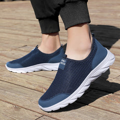 Men's Breathable Slip On Mesh Sneakers Casual Outdoor Walking Shoes