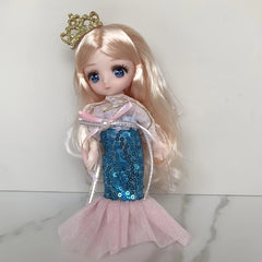 Cartoon Mermaid Dolls Doll Costumes Doll House Accessories Birthday Christmas
