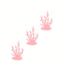 3pcs Sea Grass Coral Seahorse Starfish Felt Table Centerpiece for Parties